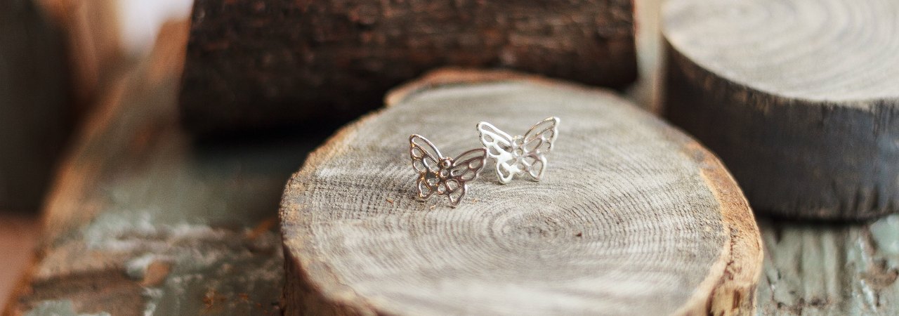 Butterfly studs-large
