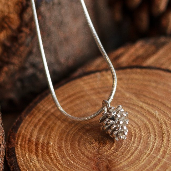 Pine cone pendant-small